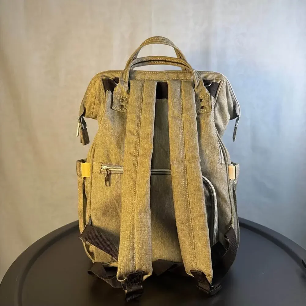 Gray Diaper Bag Backpack